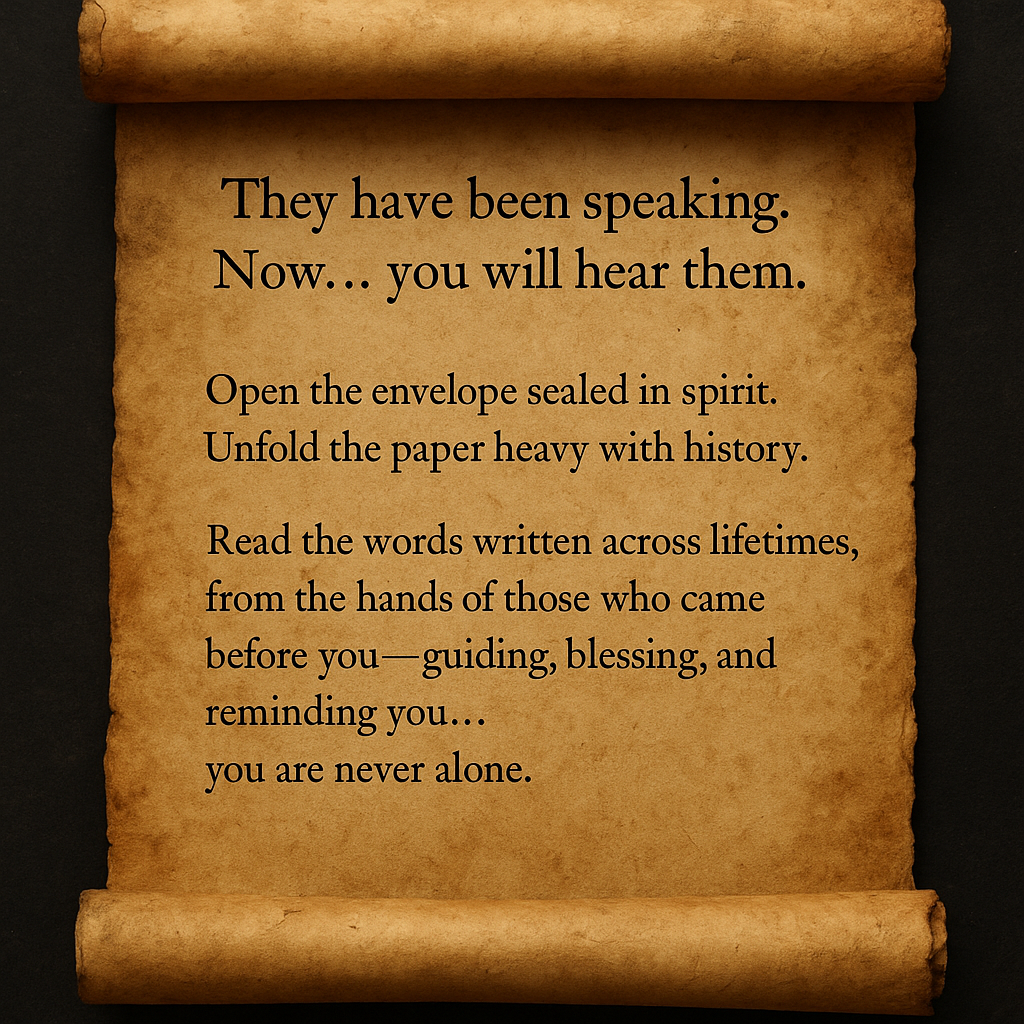 Ancestor Letter: Unlocking the wisdom of your ancestors.
